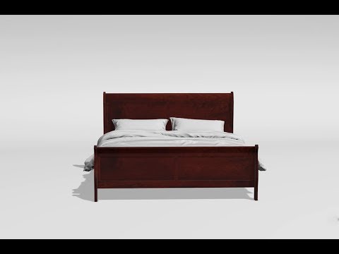  Furniture of America Louis Philippe III King Sleigh Bed CM7866CH-EK-BED EXTERNAL_VIDEO 1