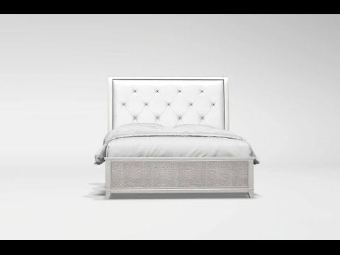  Furniture of America Bryant II King Upholstered Bed CM7289SV-EK-BED EXTERNAL_VIDEO 1