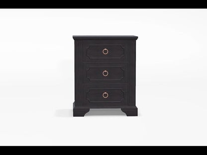  Furniture of America Roisin 3-Drawer Nightstand CM7578N EXTERNAL_VIDEO 1