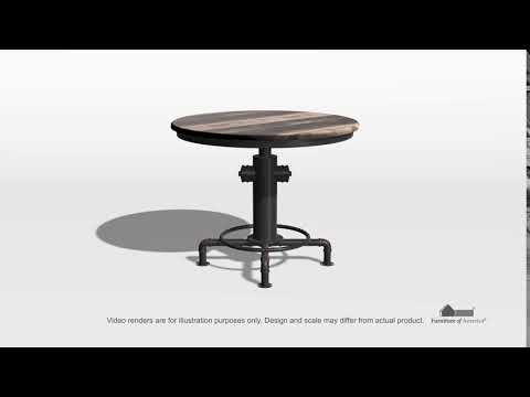 Furniture of America Foskey CM3367PT Counter Height Table EXTERNAL_VIDEO 1