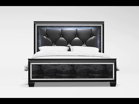 Furniture of America Bellanova CM7979BK-Q Queen Bed EXTERNAL_VIDEO 1