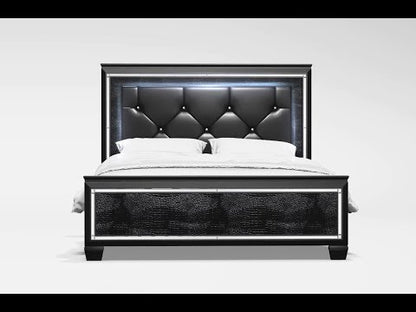 Furniture of America Bellanova CM7979BK-Q Queen Bed EXTERNAL_VIDEO 1