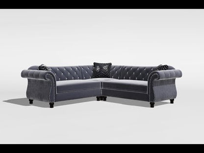  Furniture of America Jolanda II Fabric 3 pc Sectional CM6158GY-SET EXTERNAL_VIDEO 1