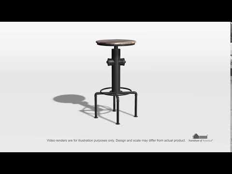 Furniture of America Foskey CM3367BC-2PK Bar Chair EXTERNAL_VIDEO 1