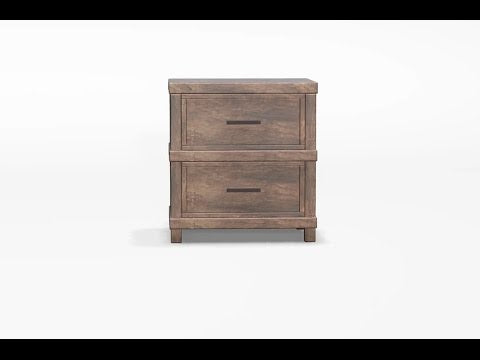  Furniture of America Baddock 2-Drawer Nightstand CM7691N EXTERNAL_VIDEO 1