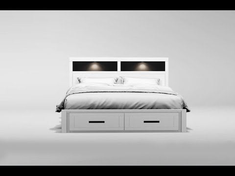  Furniture of America Rutger California King Panel Bed CM7298CK-BED EXTERNAL_VIDEO 1