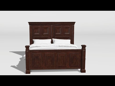  Furniture of America Millicent Queen Panel Bed CM7373Q-BED EXTERNAL_VIDEO 1