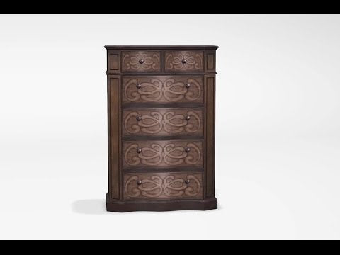  Furniture of America Emmaline 5-Drawer Chest CM7831C EXTERNAL_VIDEO 1