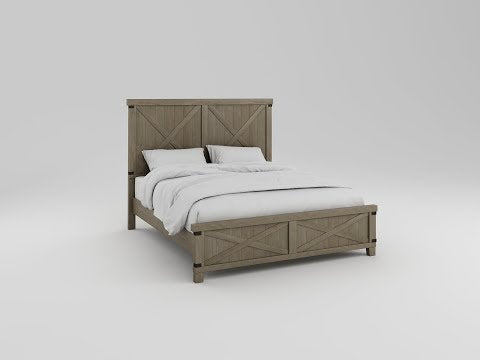  Furniture of America Bianca King Panel Bed CM7734GY-EK-BED EXTERNAL_VIDEO 1