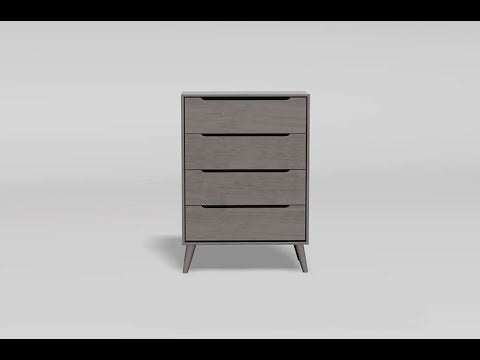 Furniture of America Lennart 5-Drawer Chest CM7386GY-C EXTERNAL_VIDEO 1