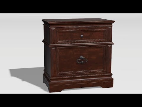  Furniture of America Millicent 2-Drawer Nightstand CM7373N EXTERNAL_VIDEO 1