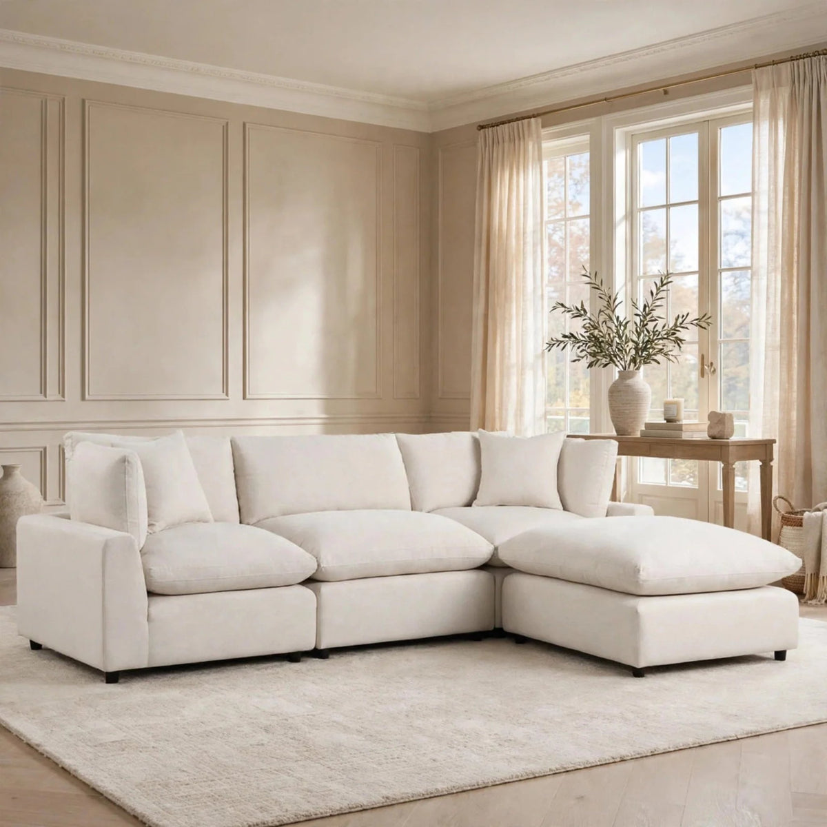 Sky modular sectional – Sand Linen