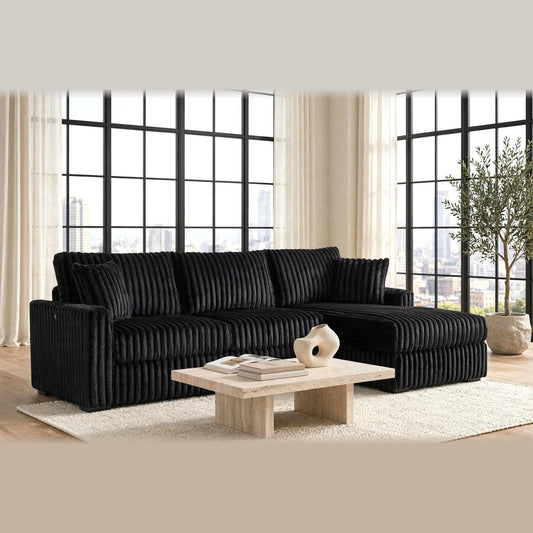 Sol sectional - black