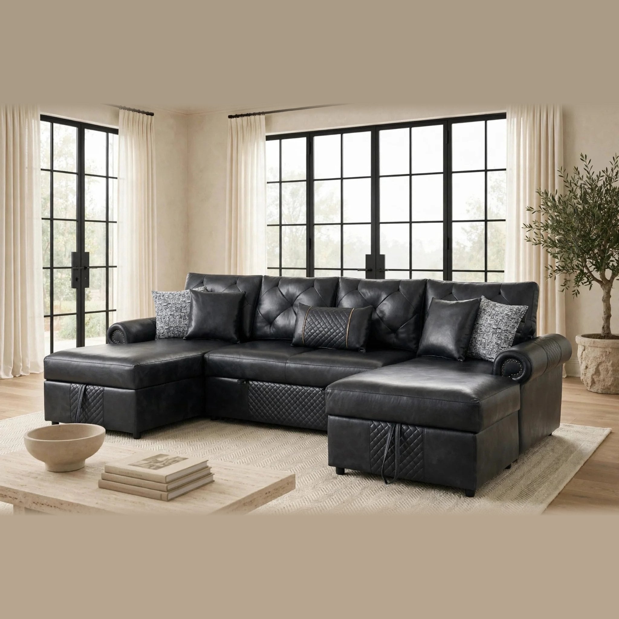 Sonoma sectional - black