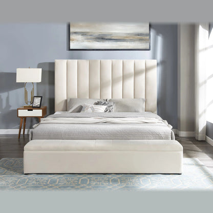 Valencia King Bed – Beige