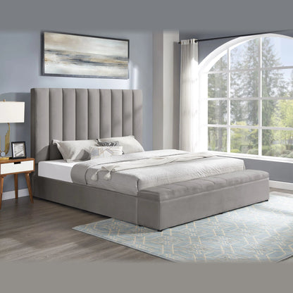 Valencia King Bed – Grey
