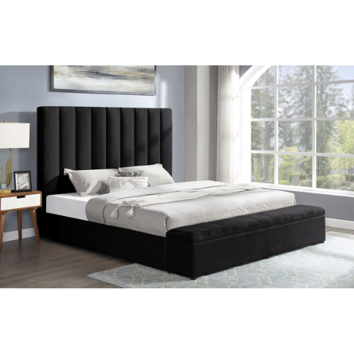 Valencia upholstered platform bed - view 2
