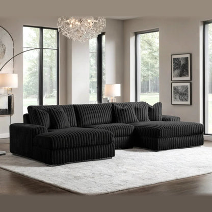 XL Sunday 2 sectional – Black
