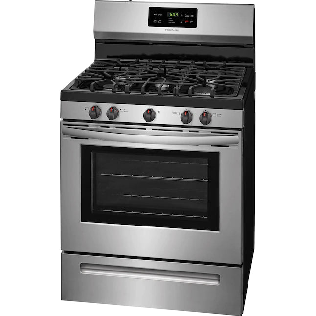 Frigidaire - 5.0 cu. ft. Self-Cleaning Freestanding Gas Range - Stainless Steel