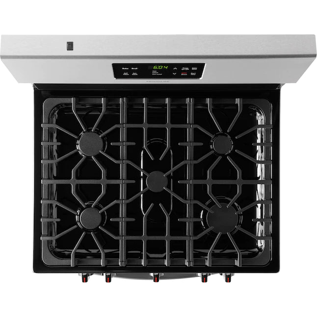 Frigidaire - 5.0 cu. ft. Self-Cleaning Freestanding Gas Range - Stainless Steel