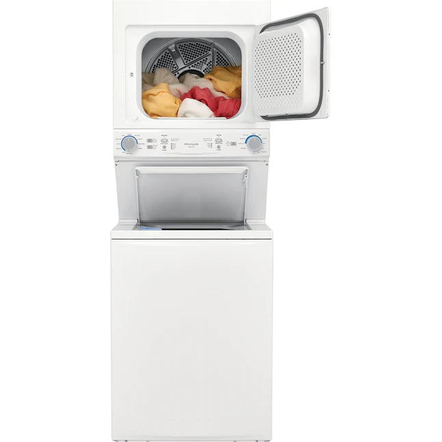 Frigidaire - 3.9 Cu. Ft Washer and 5.5 Cu. Ft. Electric Dryer Laundry Center with Long Vent