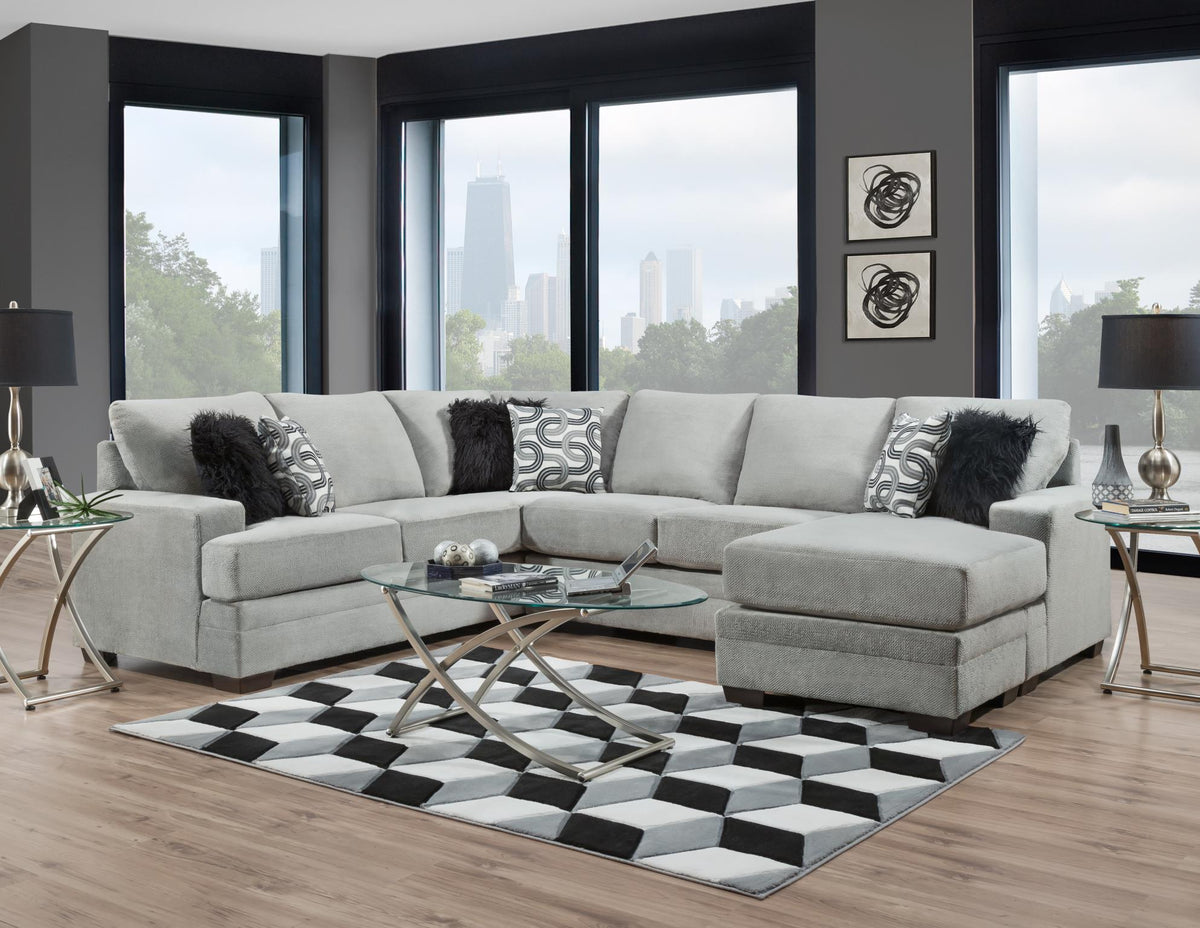 2760 Cooper Platinum Sectional — Palacio Furniture