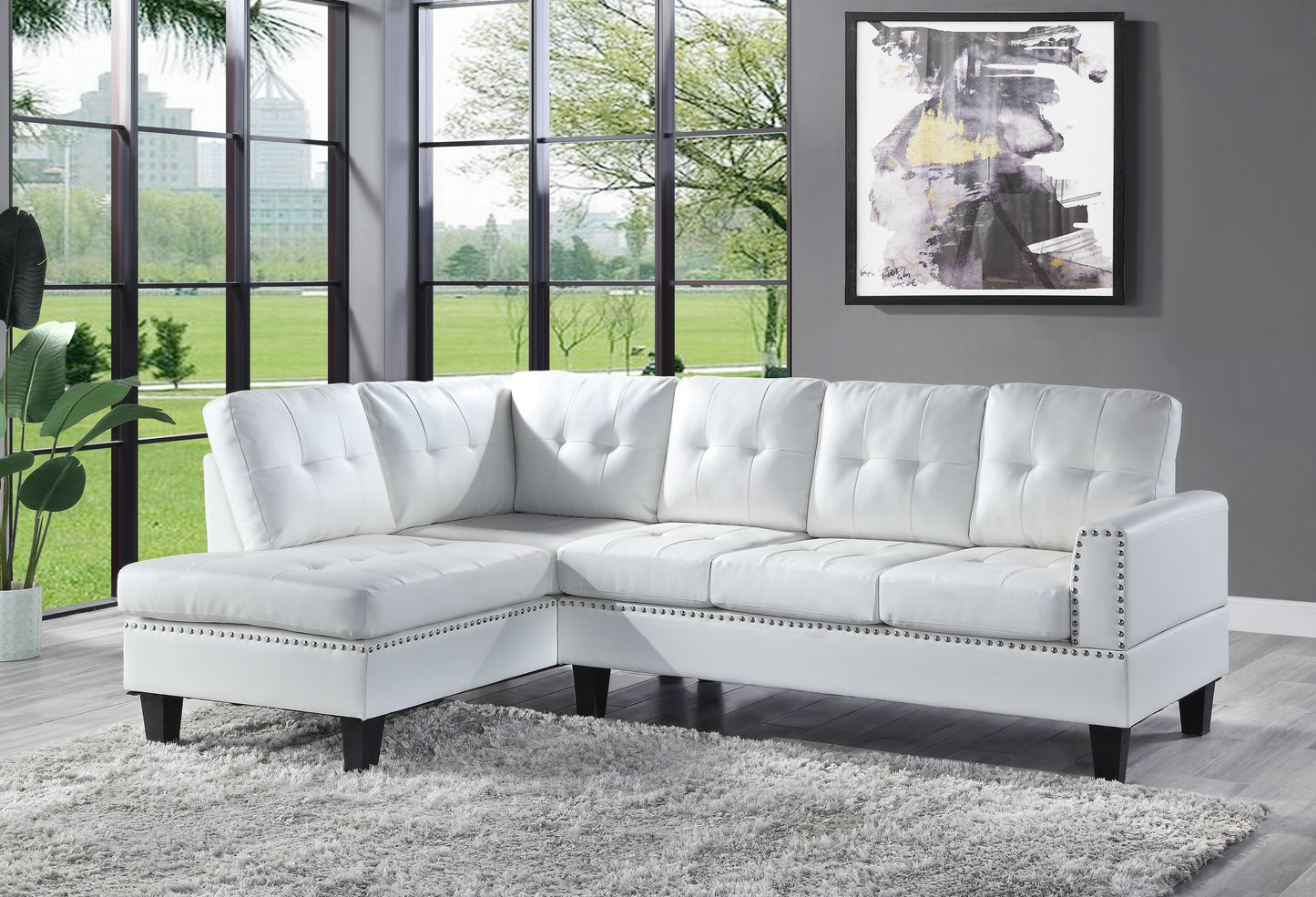Jeimmur White Sectional