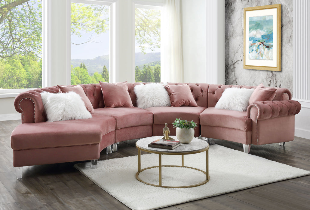 Ninagold Pink Sectional