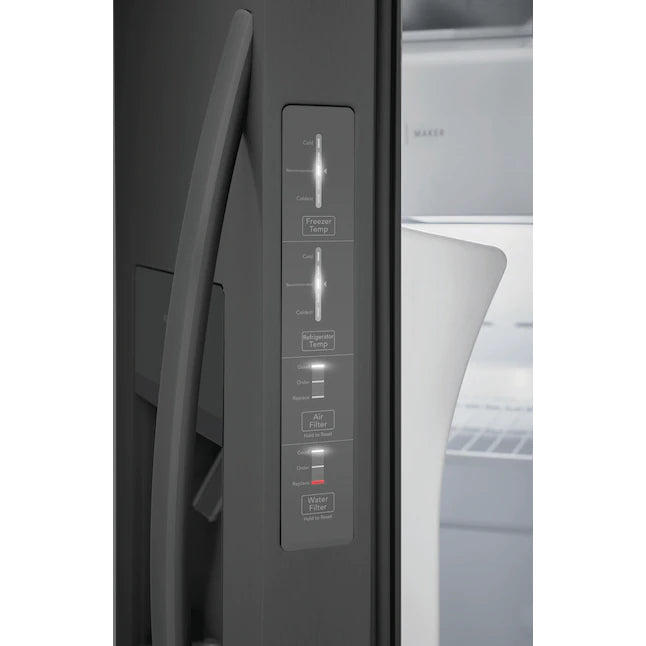 Frigidaire 25.6-cu ft Side-by-Side Refrigerator with Ice Maker