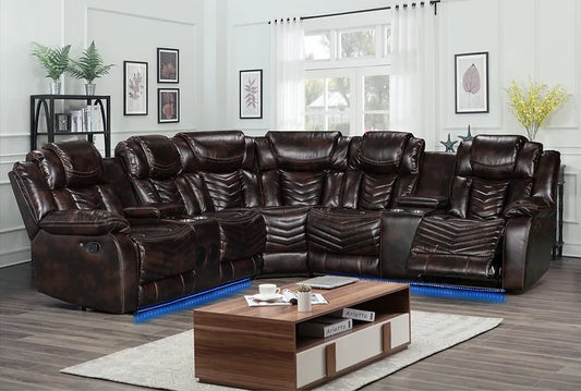Lucky Charm Brown Sectional