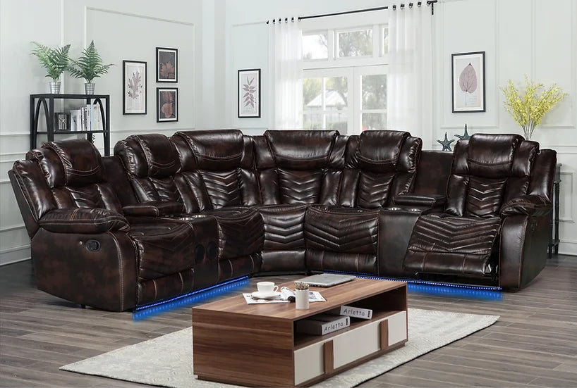 Lucky Charm Brown Sectional